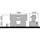 Metallkraft Halbautomatische Zwei-S&auml;ulen-Horizontal-Metallbands&auml;ge HMBS 1200 x 1400 HA X